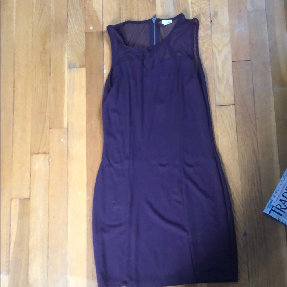 Plum mini dress
